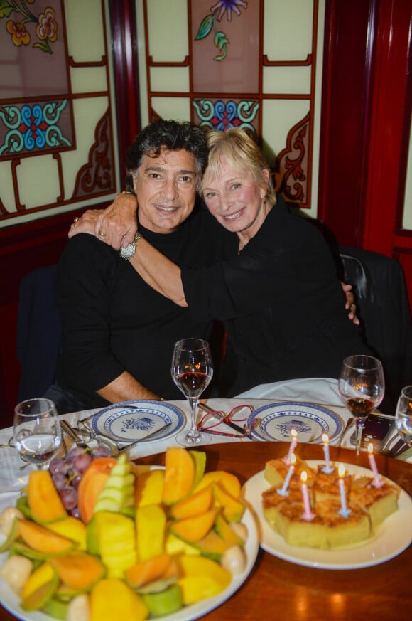 Exclusif - Frédéric François fête ses 66 ans au restaurant Diep à Paris en compagnie de sa femme Monique. Paris, le 7 juin 2016. © Patrick Carpentier/Bestimage