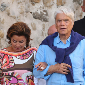 Bernard Tapie et sa femme Dominique sont allés diner au restaurant "Le Girelier" à Saint-Tropez. Le 15 juillet 2020 