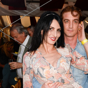 Ludovic Chancel et sa femme Sylvie Ortega Munos à l'inauguration de la fête des Tuileries organisée par Caroline Barclay le 24 juin 2016. © Coadic Guirec / Bestimage