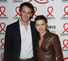 Raphael de Casabianca et Sophie Jovillard à la soirée SIDACTION au musée du quai Branly à Paris le lundi 2 Mars 2015.