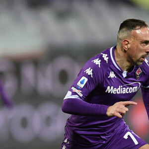 Franck Ribéry pendant le match de football en Série A entre le Milan AC et la Fiorentina à Florence le 21 mars 2021. © Image Sport / Panoramic / Bestimage