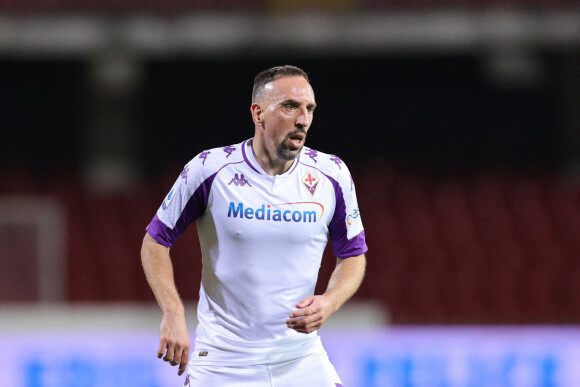 Franck Ribéry pendant le match de football en Série A entre Benevento et la Fiorentina le 13 mars 2021. © Image Sport / Panoramic / Bestimage