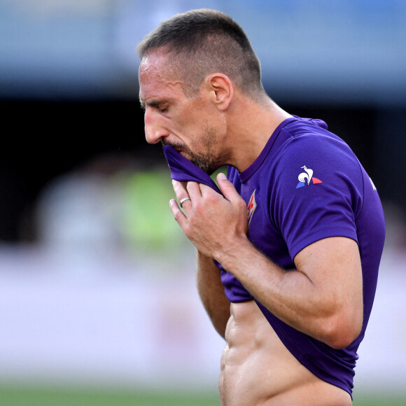 Franck Ribéry pendant le match de football entre l'AS Roma et l'ACF Fiorentina en Serie A. © Inside / Panoramic / Bestimage