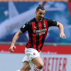 Zlatan Ibrahimovic lors du match AC Milan - UC Sampdoria. Milan, le 3 avril 2021.