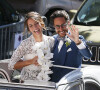 Mariage de Thomas Hollande et de la journaliste Emilie Broussouloux l'église de Meyssac en Corrèze, près de Brive, ville d'Emiie. Le 8 Septembre 2018. © Patrick Bernard-Guillaume Collet / Bestimage