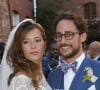 Mariage de Thomas Hollande et de la journaliste Emilie Broussouloux l'église de Meyssac en Corrèze, près de Brive, ville d'Emiie. Le 8 Septembre 2018. © Patrick Bernard-Guillaume Collet / Bestimage