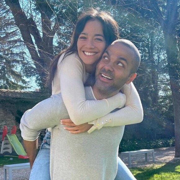 Tony Parker et Alizé Lim en mars 2021.