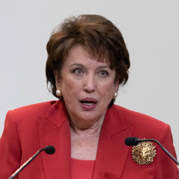 Roselyne Bachelot, ministre de la culture lors de la conférence de presse du premier ministre concernant la mise en place de moyens de lutte contre l'épidémie de coronavirus (COVID-19) et sur la stratégie de vaccination le 14 janvier 2021. © Jacques Witt / Pool / Bestimage