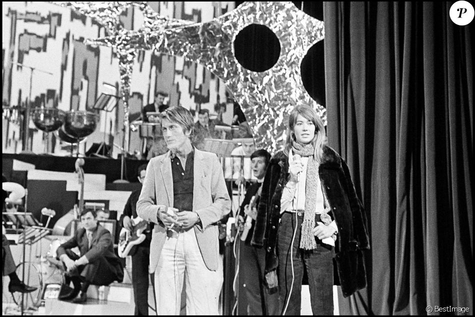 Jacques Dutronc et Françoise Hardy en 1967.