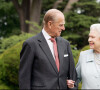 La reine Elizabeth et le prince Philip fêtent leurs noces de diamant à Broadlands, en 2007, là où ils avaient passé leur lune de miel, 60 ans plus tôt.
