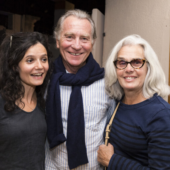 Exclusif - Salomé Lelouch, William Leymergie et sa femme Maryline - Représentation de la pièce de théâtre "Politiquement correct " lors du Festival de Ramatuelle, France, le 9 août 2017. © Cyril Bruneau/Festival de Ramatuelle/Bestimage