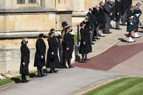 Obsèques du prince Philip à la chapelle Saint-Georges du château de Windsor, le 17 avril 2021.