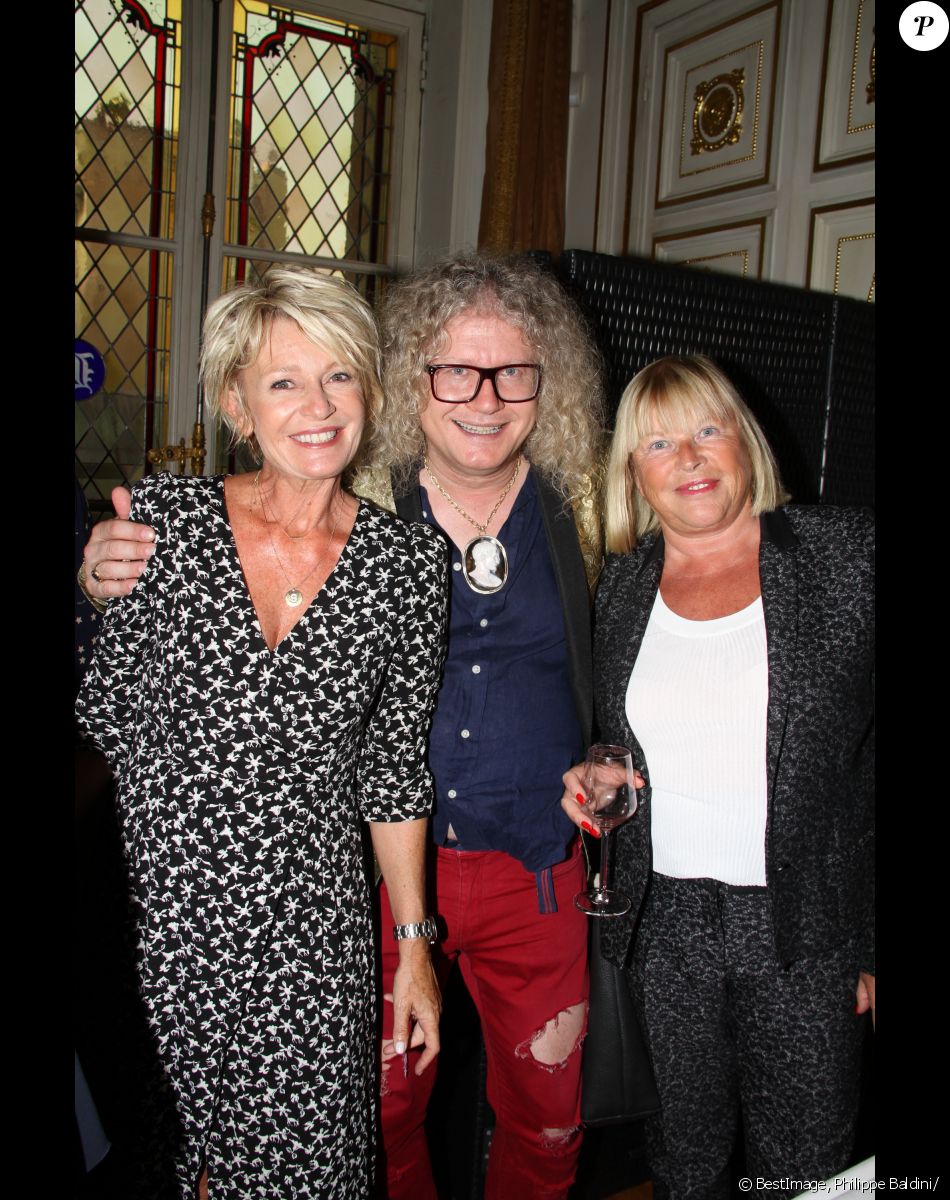 Exclusif - Sophie Davant, Pierre-Jean Chalençon et Yvonne Poncet-Bonissol - Soirée du 1er afterwork au palais Vivienne à Paris, France, le 12 juin 2018. © Philippe Baldini/Bestimage