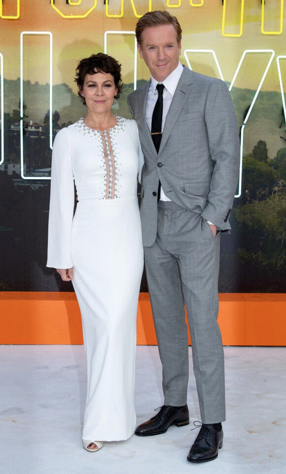 Helen McCrory et son mari Damian Lewis - Avant-première du film "Once Upon a Time in Hollywood" au Odeon Leicester Square à Londres, le 30 juillet 2019.