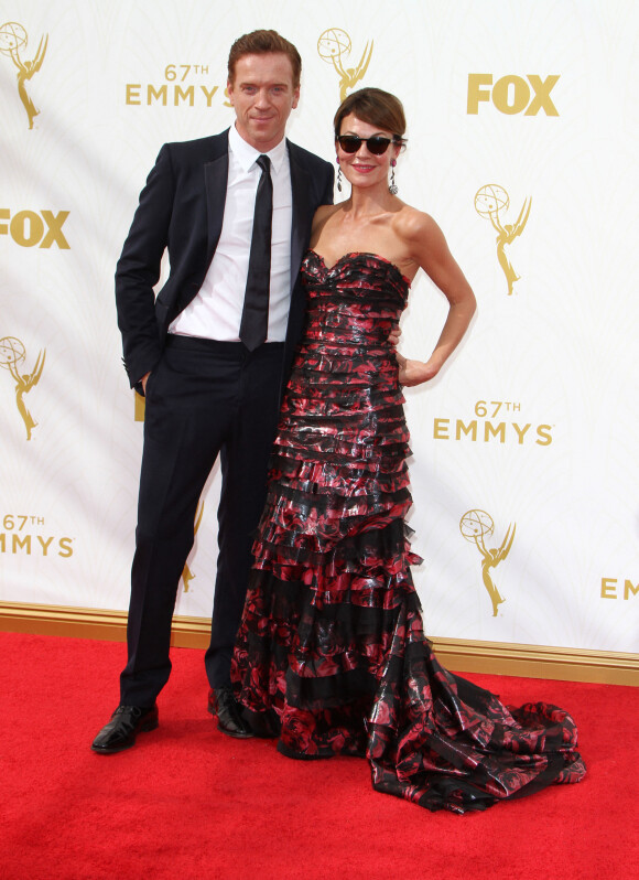 Damian Lewis et sa femme Helen McCrory à la 67ème cérémonie annuelle des Emmy Awards au Microsoft Theatre à Los Angeles, le 20 septembre 2015