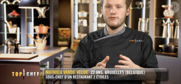 Mathieu dans "Top Chef 2021", sur M6.