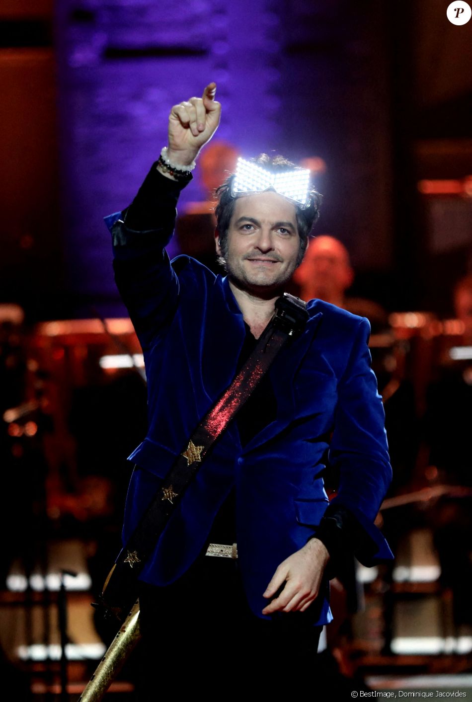 Exclusif - No Web - Matthieu Chedid - Enregistrement de l'émission "Symphonie pour la Vie, Spéciale Pièces jaunes" au Théâtre national de l'Opéra Comique à Paris, le 4 février 2021. © Dominique Jacovides / Bestimage