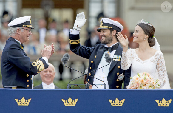 Mariage de Carl Philip de Suède et Sofia Hellqvist à Stockholm le 13 juin 2015.