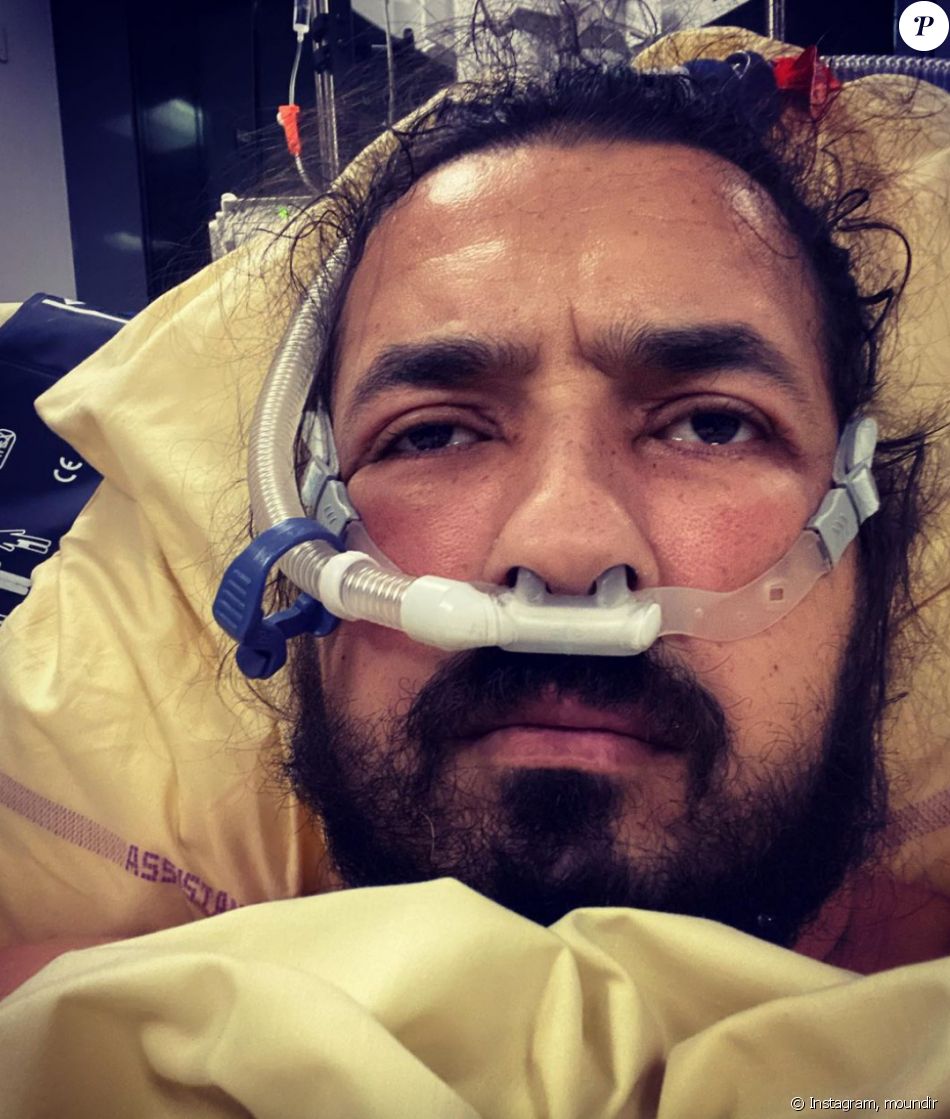 Moundir dévoile une nouvelle photo choc de lui à l'hôpital - Instagram