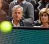 Bernard de La Villardière et sa femme Anne de la Villardière - Finale du tournoi de tennis "Rolex Paris Masters" entre Novak Djokovic et Karen Khachanov à l'AccorHotels Arena à Paris, le dimanche 4 novembre 2018. © Veeren-Perusseau/Bestimage