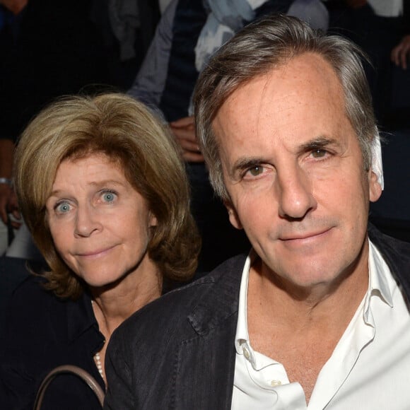 Bernard de la Villardière et sa femme Anne - People à la finale du tournoi de tennis "Rolex Paris Masters 2017" à Paris le 5 novembre 2017. © Peusseau-Veeren/Bestimage