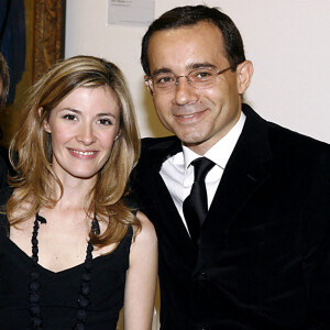 Exclusif - Jean-Luc Delarue et sa femme Elisabeth Bost- 30 ans du centre Pompidou.