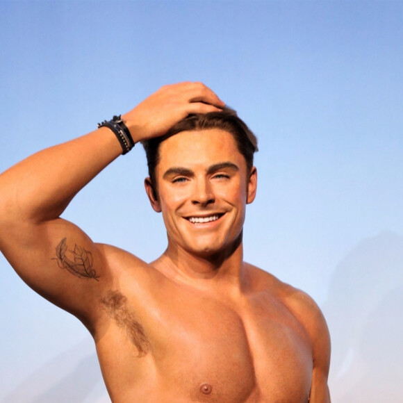 Zac Efron - Exclusif - Statues de cire des célébrités chez Madame Tussauds à Los Angeles, le 25 septembre 2017