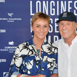 Exclusif - Yves Renier et sa femme Karin - Photocall du déjeuner - Longines Paris Eiffel Jumping au Champ de Mars à Paris, France, le 5 juillet 2019. © Veeren Ramsamy/Bestimage 