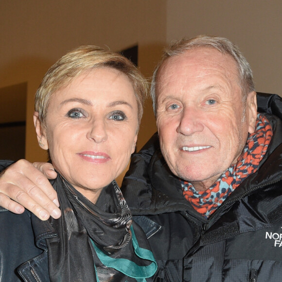 Yves Rénier et sa femme Karin - Générale du 5ème woman show "N°5 de Chollet" de Christelle Chollet à la Salle Pleyel à Paris, le 17 janvier 2019. © Coadic Guirec/Bestimage