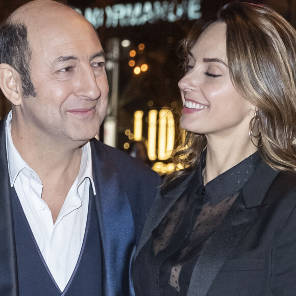 Kad Merad et sa compagne Julia Vignali - Arrivées au dîner de la 44ème cérémonie des César au Fouquet's à Paris. Le 22 février 2019 © Borde-Jacovides / Bestimage 