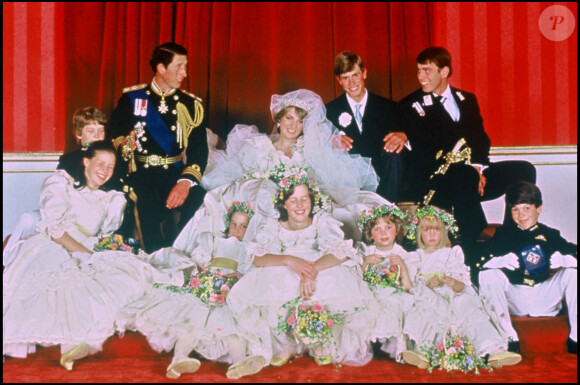 Lady Diana et le prince Charles lors de leur mariage en 1981, à Londres.