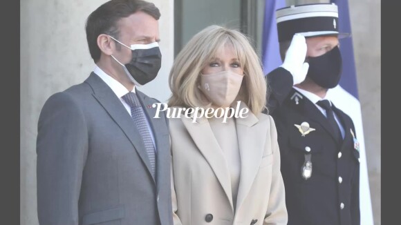 Brigitte Macron : Look monochrome et bracelet clinquant, sortie remarquée à l'Elysée