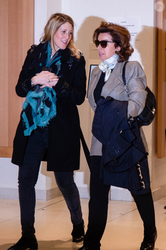 Julia Minkowski et Dominique Tapie au Tribunal de Paris, le 4 avril 2019. © Pierre Perusseau / Bestimage 