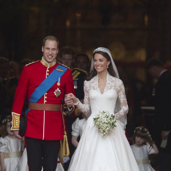 Mariage du prince William et Kate Middleton à l'Abbaye de Westminster, à Londres, le 29 avril 2011.