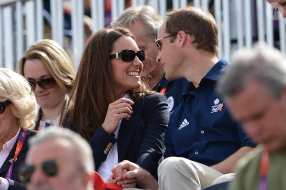 Kate Middleton et le prince William lors des Jeux Olympiques de Londres en juillet 2012.