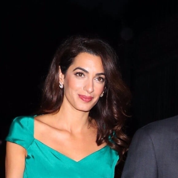 George Clooney et sa femme Amal Alamuddin Clooney - Soirée caritative International Law benefit à The Frick Collection à New York, le 1er octobre 2019.