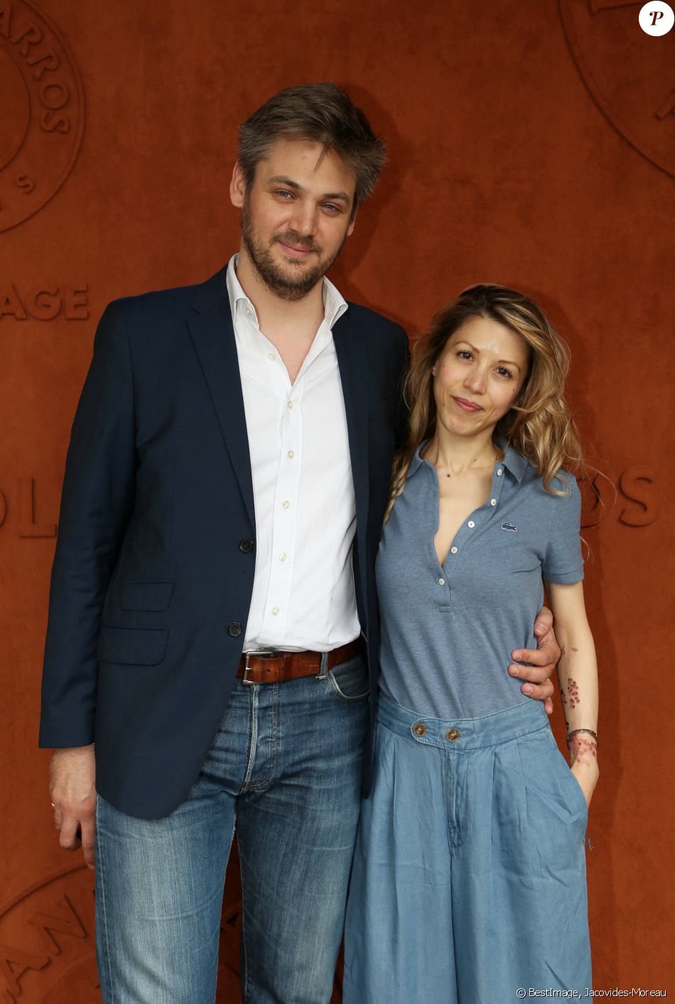 Tristane Banon et son mari Pierre Lefèvre au village lors des internationaux de tennis de Roland Garros à Paris, France, le 31 mai 2019. © Jacovides-Moreau/Bestimage