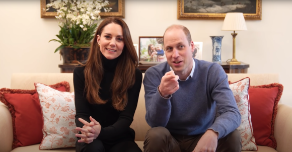 Le prince William et Kate Middleton - Apparition en vidéo pour le lancement de leur chaîne YouTube.