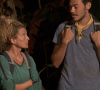 Laetitia et Vincent dans "Koh-Lanta, Les Armes serètes" sur TF1.