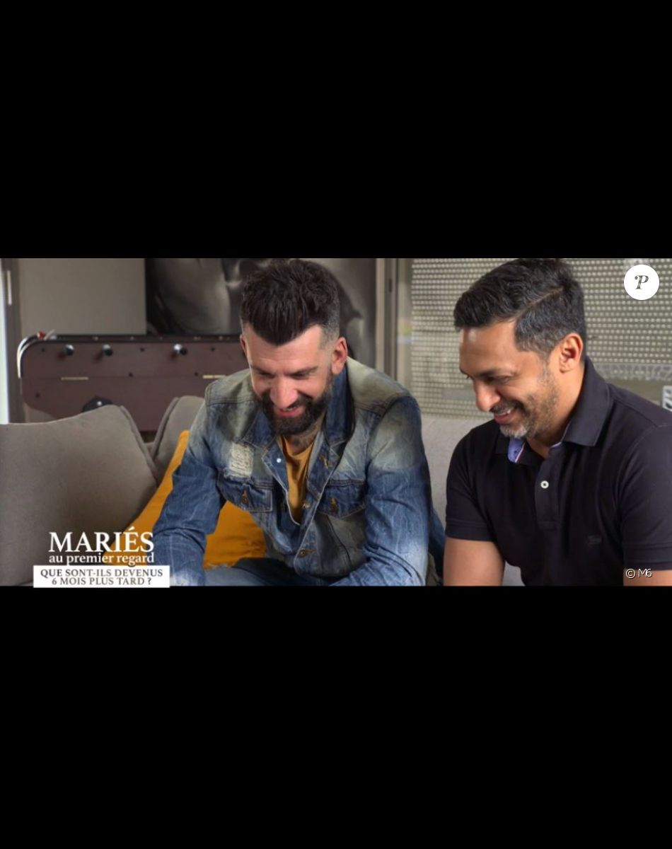 Alain et Cécile de "Mariés au premier regard 2021" lors du bilan de leur aventure, le 17 mai, sur M6