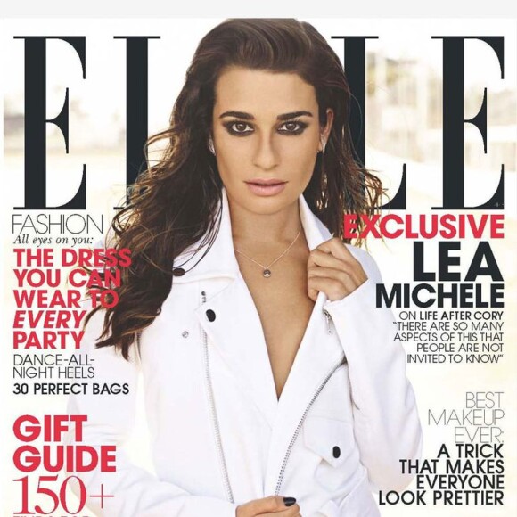 Lea Michele en couverture de l'édition australienne du magazine "ELLE".