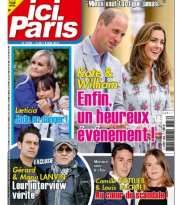 Couverture du nouveau numéro d'Ici Paris, paru le 12 mai 2021