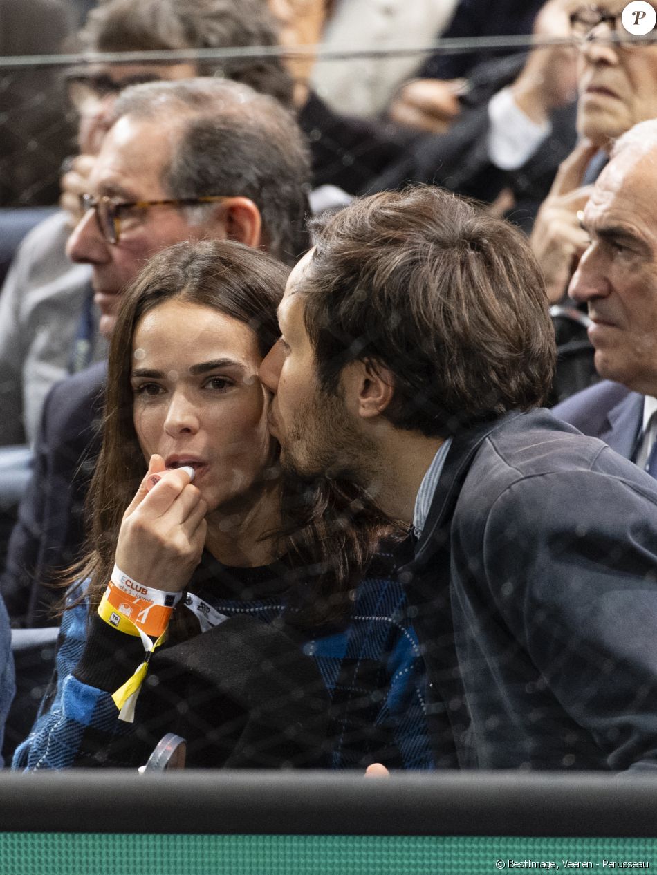 Vianney Bureau (Vianney) et sa compagne Catherine Robert - People lors de la finale du tournoi Rolex Paris Masters 2019 à Paris le 3 novembre 2019. © Veeren - Perusseau / Bestimage