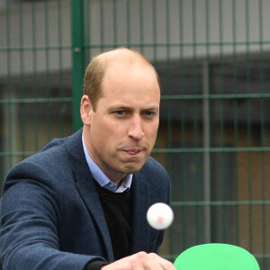 Le prince William, duc de Cambridge, lors d'une séance de santé mentale et de bien-être lors d'une visite à The Way Youth Zone à Wolverhampton, Royaume Uni, le 13 mai 2021.