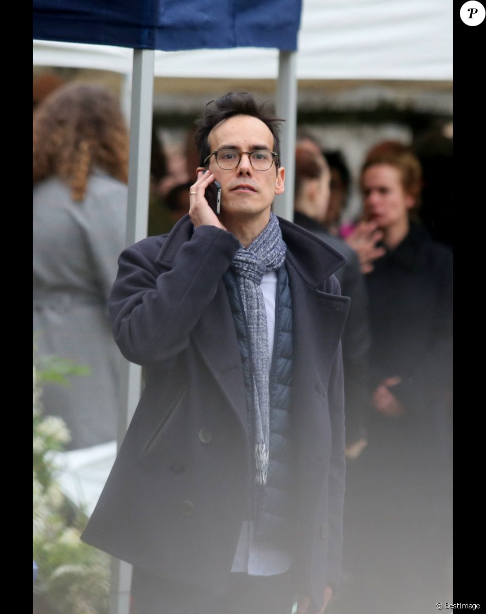Kên Higelin lors des obsèques de Jacques Higelin au cimetière du Père Lachaise à Paris le 12 avril 2018.