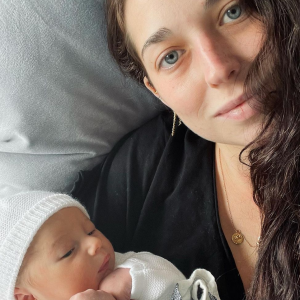 Le petit frère d'Ingrid Chauvin, Jérémy Duffau, est devenu papa pour la première fois : sa compagne Margot Blue a donné naissance à un petit garçon prénommé Jonas - Instagram