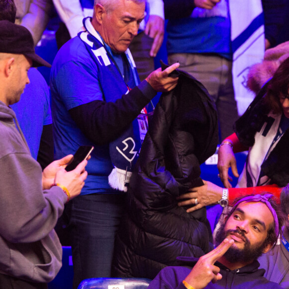 Les fils de Yannick Noah, Joakim et Joalukas Noah lors du match de finale de la Coupe Davis au stade Pierre Mauroy à Villeneuve d'Ascq, le 23 novembre 2018. © Alain Rolland / Imagebuzz / Bestimage