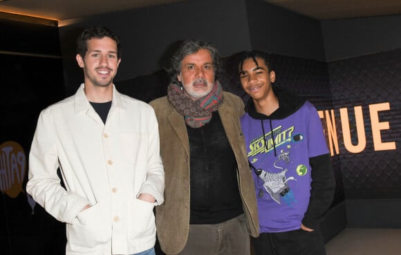 Victor Belmondo, Christophe Barratier et Yoann Eloundou - Avant-première du film "Envole-moi" au cinéma Pathé-Wepler à Paris. Le 19 mai 2021. © Coadic Guirec / Bestimage