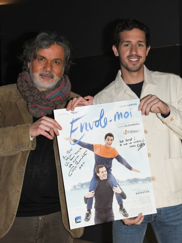 Christophe Barratier et Victor Belmondo - Avant-première du film "Envole-moi" au cinéma Pathé-Wepler à Paris. Le 19 mai 2021. © Coadic Guirec / Bestimage