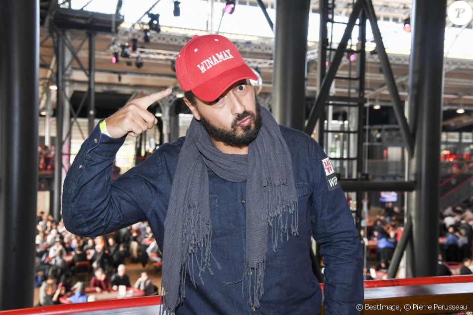 Moundir Zoughari - Winamax Poker Tour, le plus grand tournoi de poker gratuit d'Europe à la Grande Halle de la Villette à Paris le 5 novembre 2016. © Pierre Perusseau/Bestimage